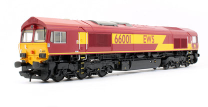 Pre-Owned ACC2573 Class 66001 EWS Maroon Diesel Locomotive (Exclusive Edition)
