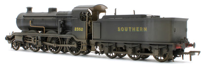 Bespoke Weathered S4102-07 LB&SCR K Class 2-6-0 Southern Bulleid War Time Black No.2352 Steam Locomotive