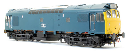 Pre-Owned Class 25 252 (LMR) BR Rail Blue with full yellow ends (single, central double arrows) and head code panel Diesel Locomotive