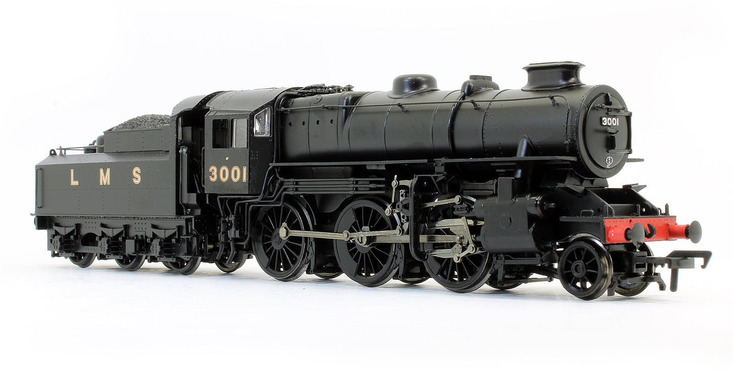 Pre-Owned 32-575 Ivatt Class 4 3001 LMS Black Double Chimney Steam Locomotive - DCC Fitted