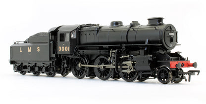 Pre-Owned 32-575 Ivatt Class 4 3001 LMS Black Double Chimney Steam Locomotive - DCC Fitted
