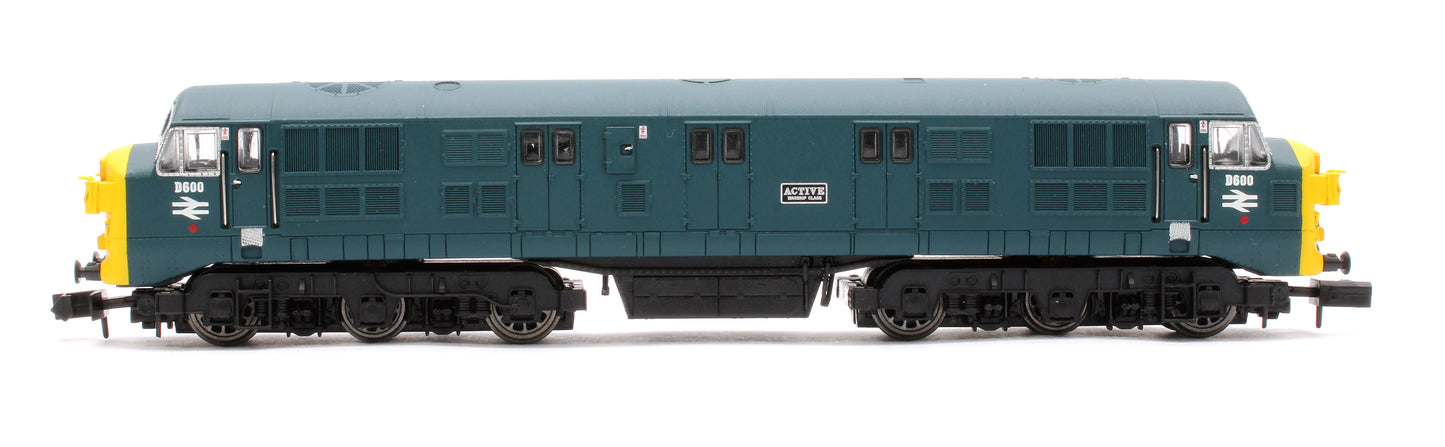 Class 41 'Warship' Headcode Box D600 'Active' BR Blue Diesel Locomotive