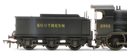 Bespoke Weathered S4102-07 LB&SCR K Class 2-6-0 Southern Bulleid War Time Black No.2352 Steam Locomotive