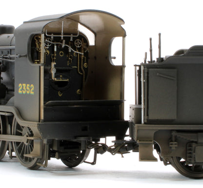 Bespoke Weathered S4102-07 LB&SCR K Class 2-6-0 Southern Bulleid War Time Black No.2352 Steam Locomotive