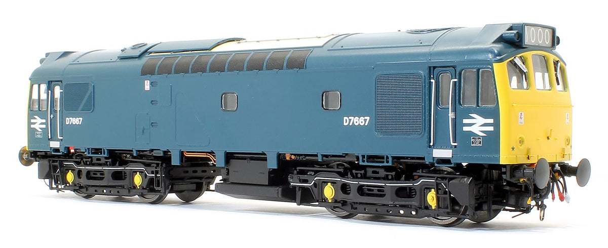 Pre-Owned Class 25/3 D7667 BR Rail Blue with full yellow ensue (twin double arrows - 1000th loco built at Derby Works) Diesel Locomotive
