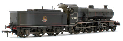 Bespoke Weathered S4102-09 LB&SCR K Class 2-6-0 BR Black Early Emblem No.32343 Steam Locomotive