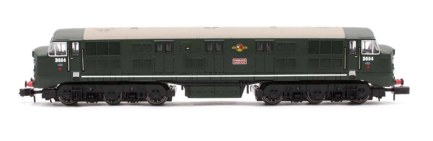 Class 41 'Warship' Disc Headcode D604 'Cossack' BR Green (Late Crest) Diesel Locomotive