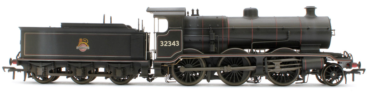 Bespoke Weathered S4102-09 LB&SCR K Class 2-6-0 BR Black Early Emblem No.32343 Steam Locomotive