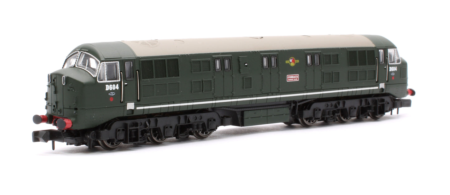 Class 41 'Warship' Disc Headcode D604 'Cossack' BR Green (Late Crest) Diesel Locomotive