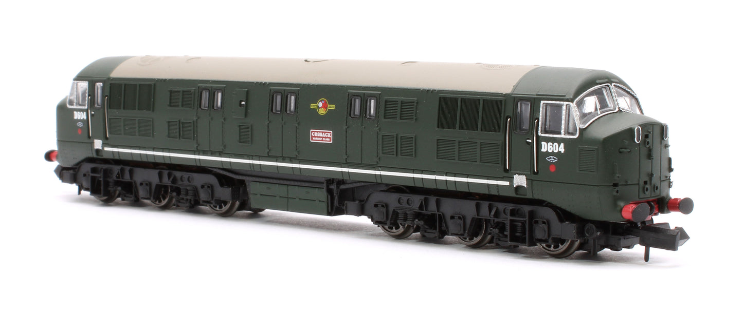 Class 41 'Warship' Disc Headcode D604 'Cossack' BR Green (Late Crest) Diesel Locomotive