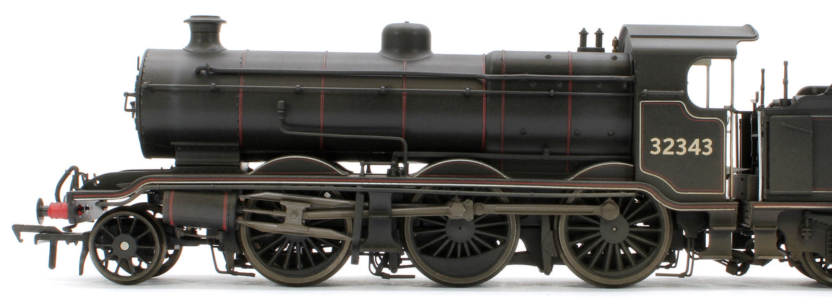 Bespoke Weathered S4102-09 LB&SCR K Class 2-6-0 BR Black Early Emblem No.32343 Steam Locomotive