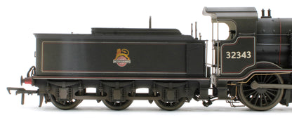 Bespoke Weathered S4102-09 LB&SCR K Class 2-6-0 BR Black Early Emblem No.32343 Steam Locomotive