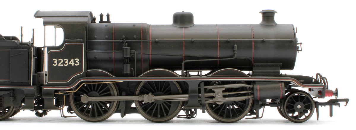 Bespoke Weathered S4102-09 LB&SCR K Class 2-6-0 BR Black Early Emblem No.32343 Steam Locomotive