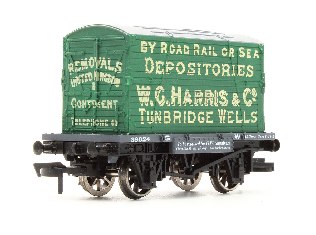 Pre-Owned GWR W C Harris Conflat & Container