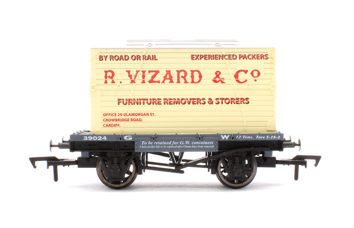 Pre-Owned GW No.39024 12T Conflat Wagon with 'R.Vizard & Co' Container