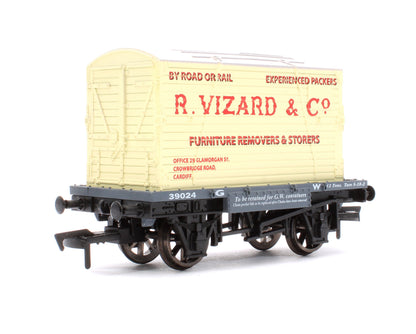 Pre-Owned GW No.39024 12T Conflat Wagon with 'R.Vizard & Co' Container