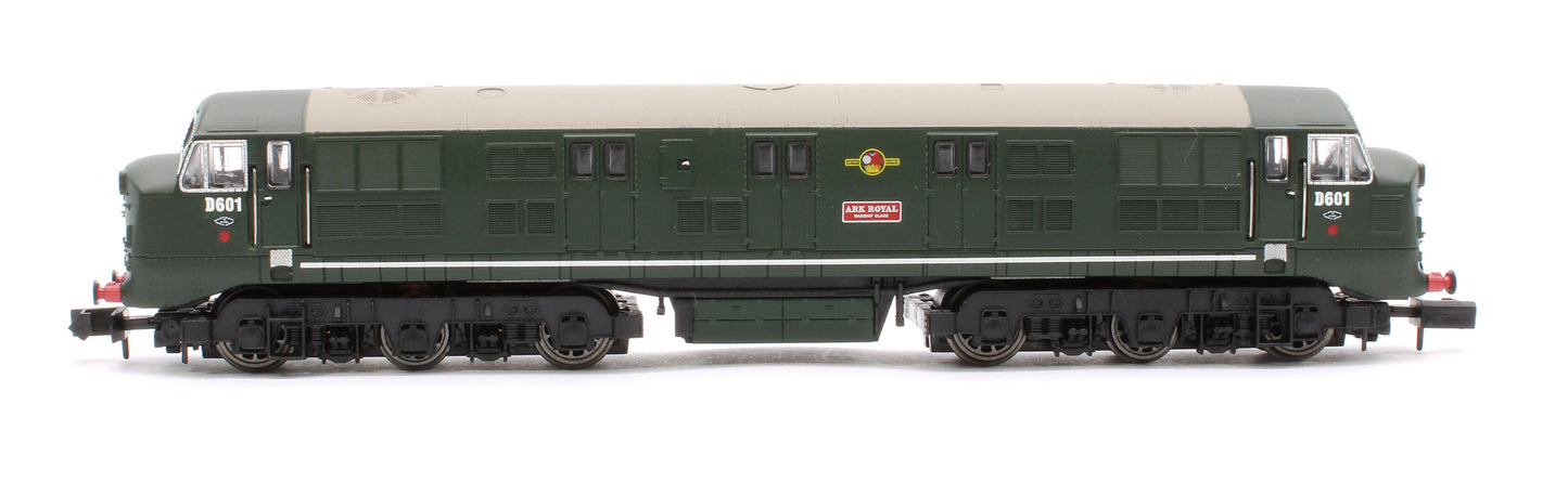 Pre-Owned Class 41 'Warship' Disc Headcode D601 'Ark Royal' BR Green (Late Crest) Diesel Locomotive
