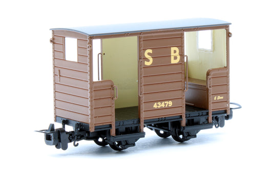 RNAD Open-End Brake Van Statfold Barn Railway Brown No. 43479