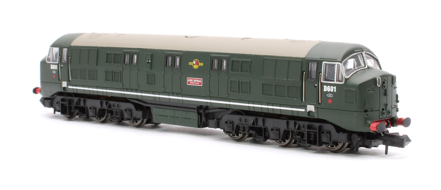 Class 41 'Warship' Disc Headcode D601 'Ark Royal' BR Green (Late Crest) Diesel Locomotive