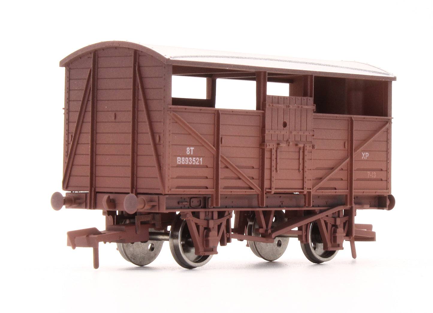 Pre-Owned 4F-020-010 BR Cattle Wagon B893521 - Weathered