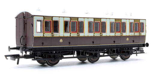 Pre-Owned 6 Wheel 3rd 1987 In LNWR Livery Genesis Coach - With Working Lighting