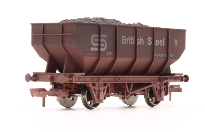 Pre-Owned 4F-034-101 British Steel 21T Hopper Wagon No.32 - Weathered