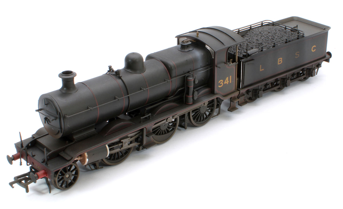 Bespoke Weathered S4102-01 LB&SCR K Class 2-6-0 LBSC Black No.341 Red Lining Steam Locomotive