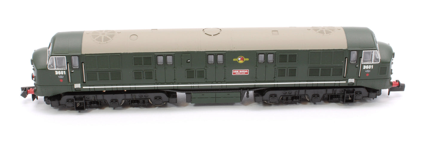 Pre-Owned Class 41 'Warship' Disc Headcode D601 'Ark Royal' BR Green (Late Crest) Diesel Locomotive