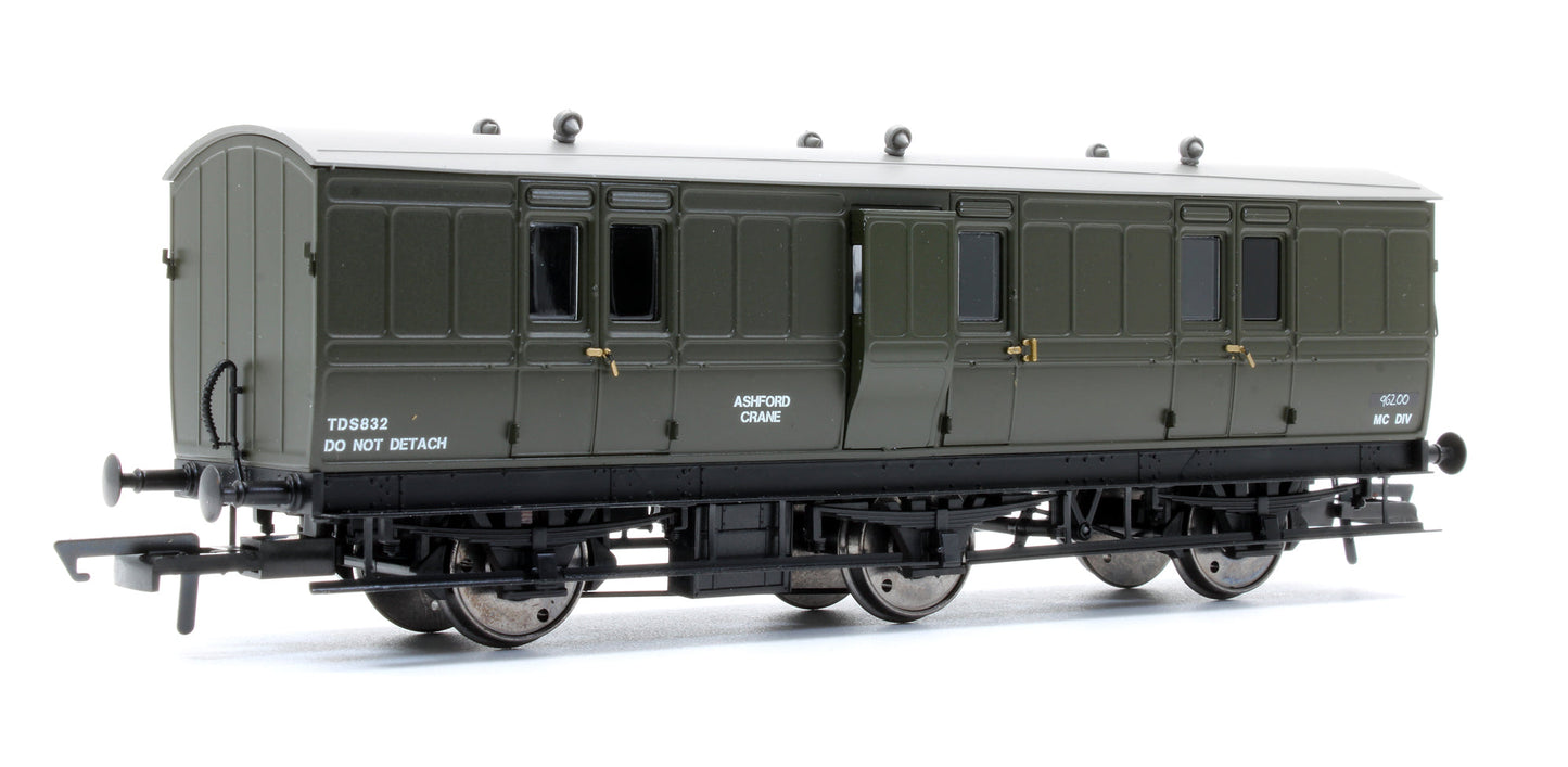 Pre-Owned H4-6FB-901C 6 Wheel Full Brake Tool Van BR Olive Green No.TDS832