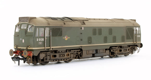 Pre-Owned Class 24/1 D5135 BR Green Diesel Locomotive (Custom Weathered)