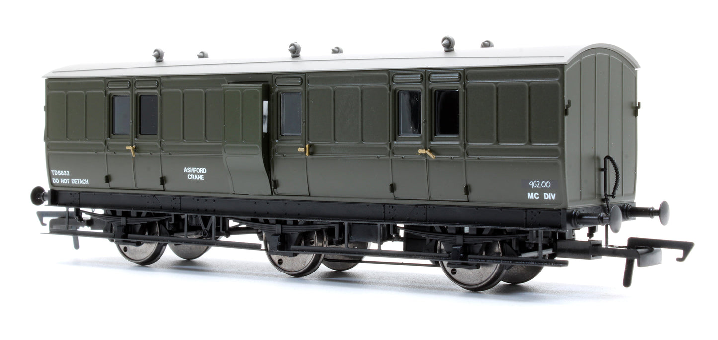 Pre-Owned H4-6FB-901C 6 Wheel Full Brake Tool Van BR Olive Green No.TDS832