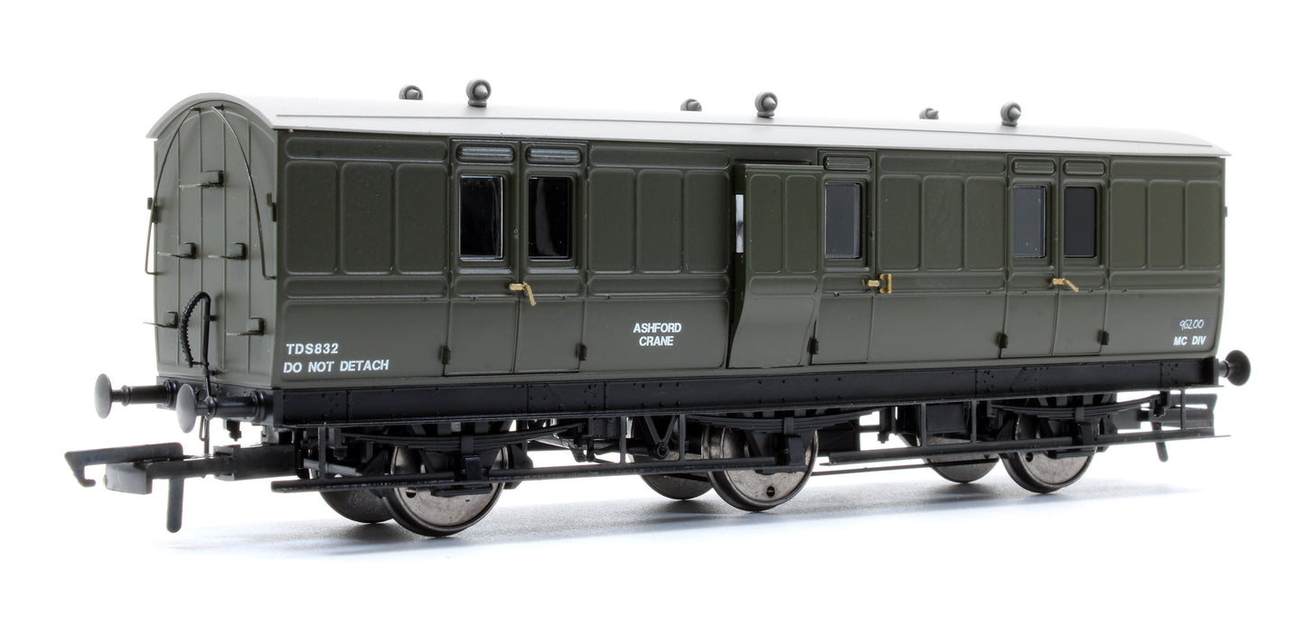 Pre-Owned H4-6FB-901C 6 Wheel Full Brake Tool Van BR Olive Green No.TDS832