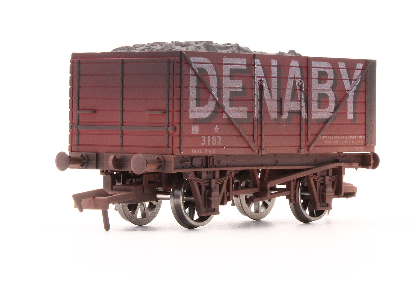 Pre-Owned 4F-080-109 'Denaby' 8 Plank Wagon No.3182 - Weathered