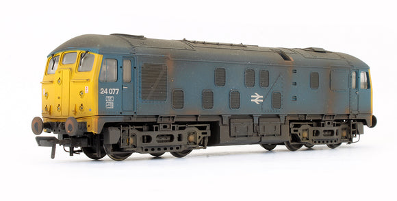 Pre-Owned Class 24077 BR Blue Diesel Locomotive (Custom Weathered)
