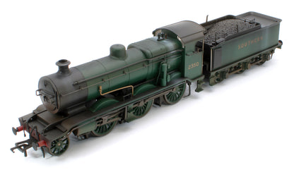 Bespoke Weathered S4102-06 LB&SCR K Class 2-6-0 Southern Bulleid Malachite Green No.2350 Steam Locomotive