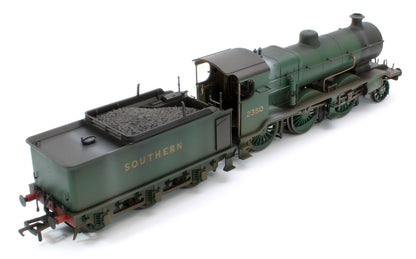Bespoke Weathered S4102-06 LB&SCR K Class 2-6-0 Southern Bulleid Malachite Green No.2350 Steam Locomotive