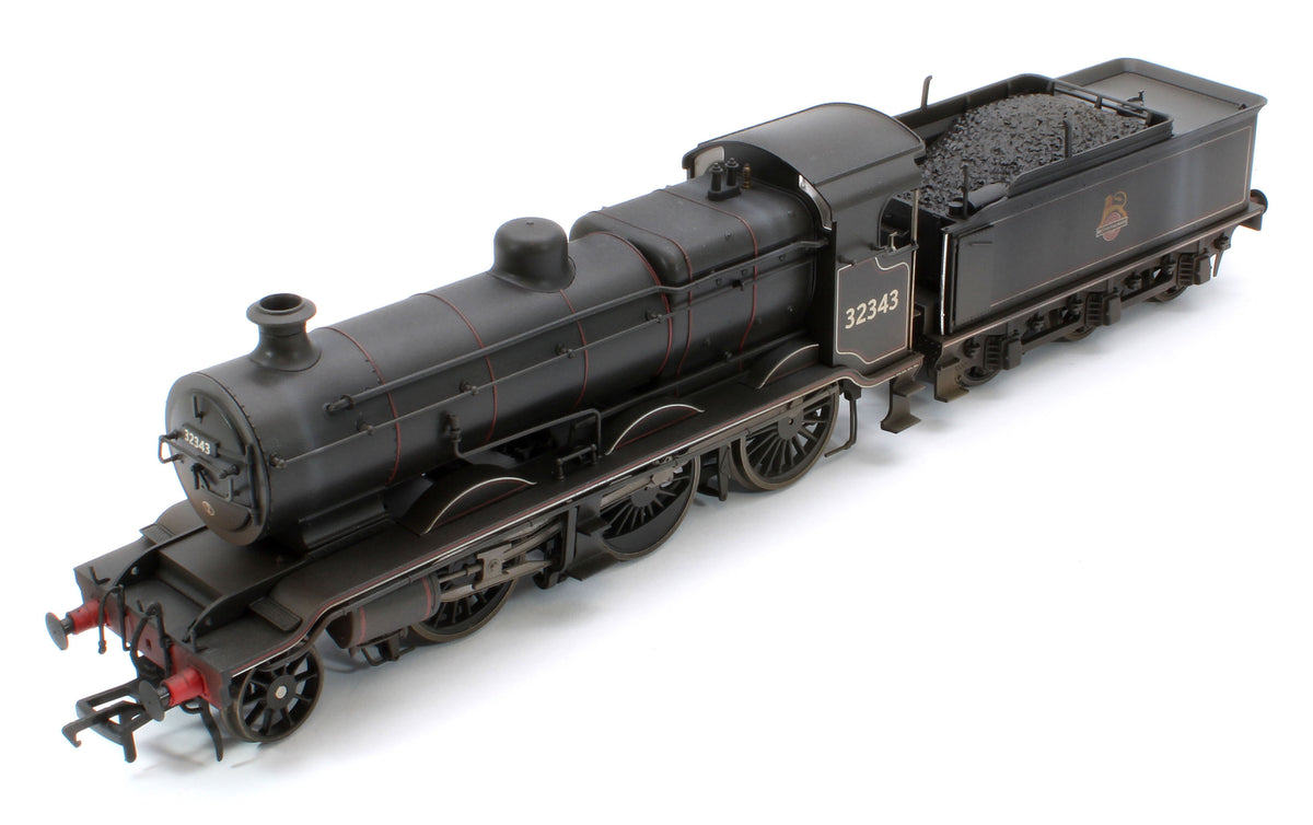 Bespoke Weathered S4102-09 LB&SCR K Class 2-6-0 BR Black Early Emblem No.32343 Steam Locomotive