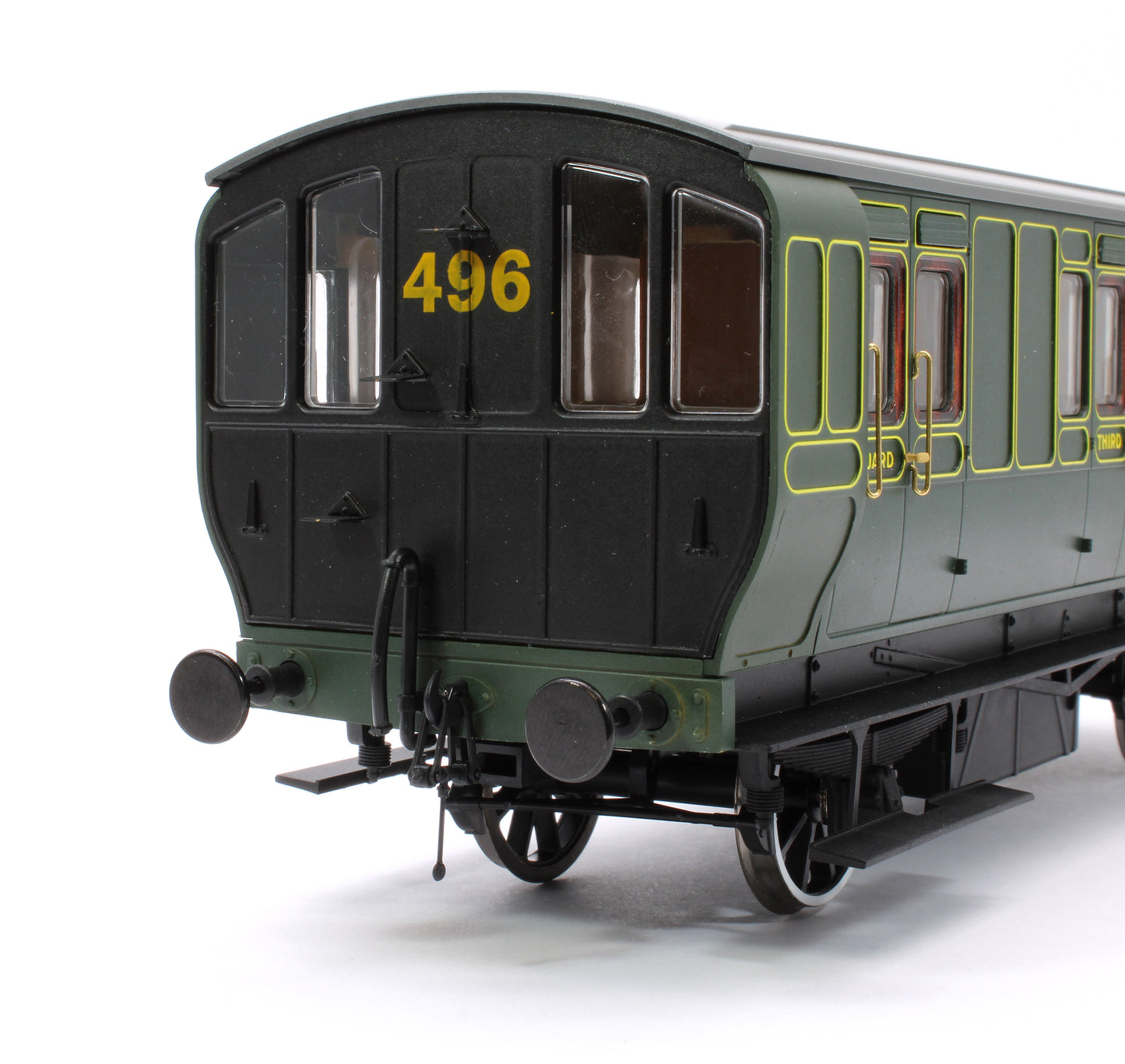 Stroudley 4 Wheel Electrically Lit Brake 3rd Southern Lined Green 4143