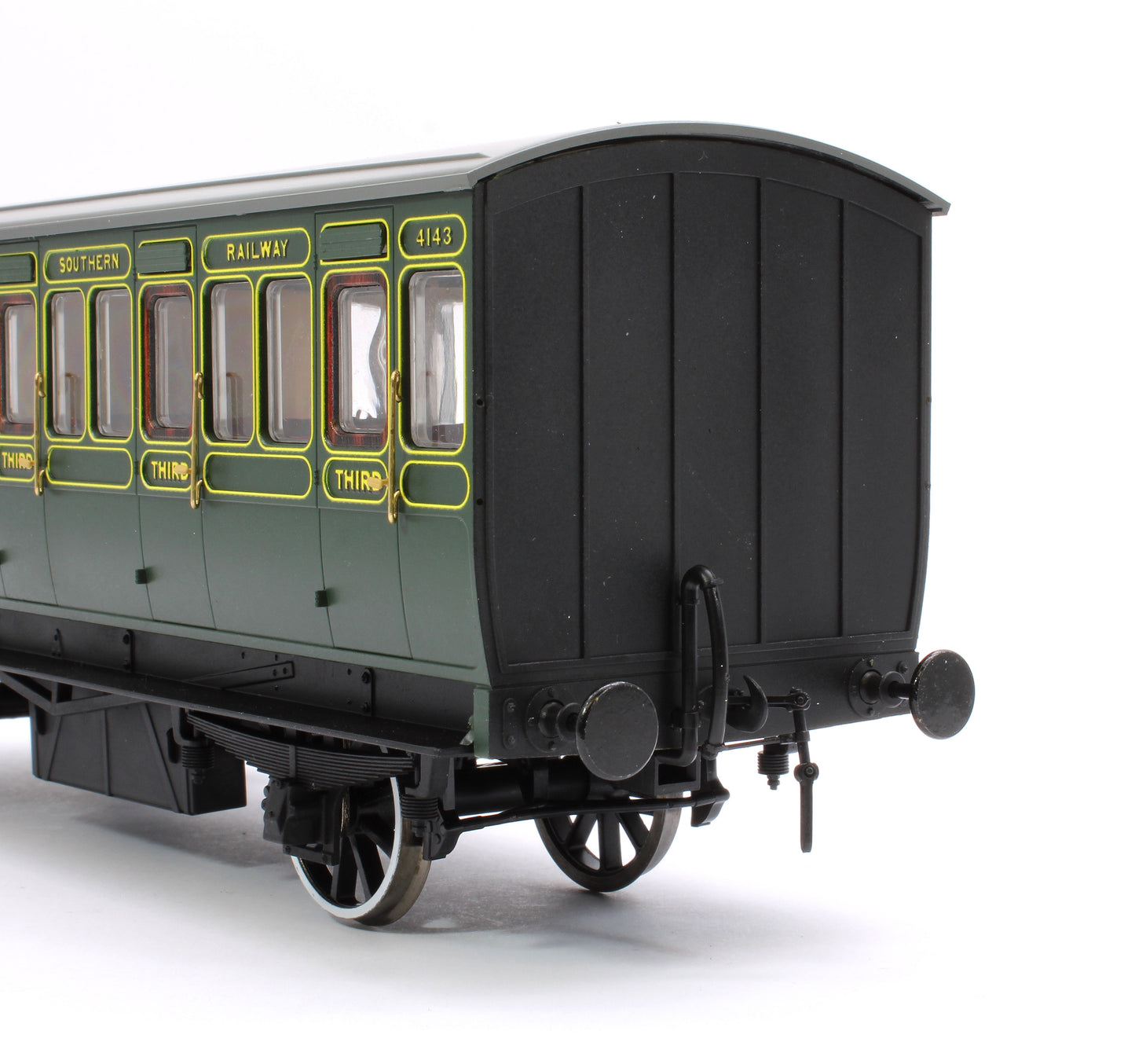 Stroudley 4 Wheel Electrically Lit Brake 3rd Southern Lined Green 4143