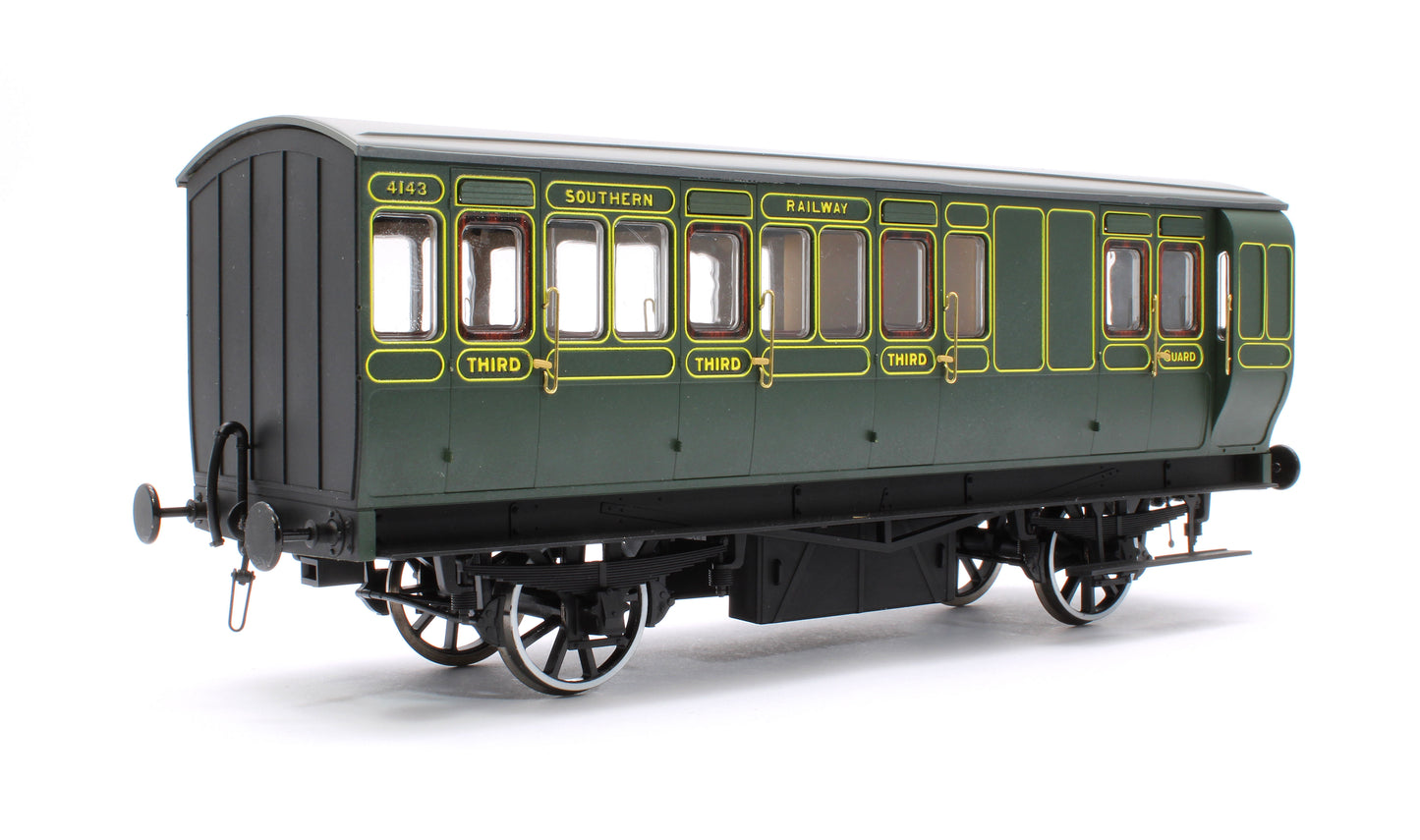 Stroudley 4 Wheel Electrically Lit Brake 3rd Southern Lined Green 4143