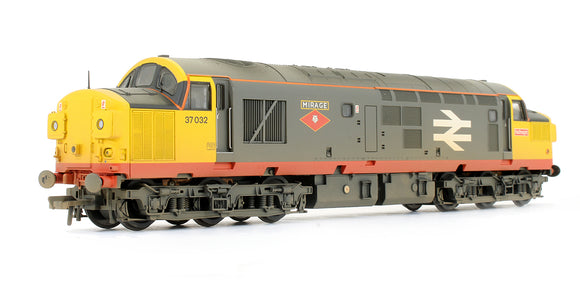 Pre-Owned Class 37/0 No. 37032 'Mirage' BR Railfreight Red Stripe Diesel Locomotive (Weathered & DCC Sound Fitted)