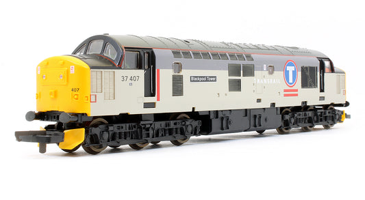 Pre-Owned Triple Grey Transrail Class 37407 'Blackpool Tower' Diesel Locomotive