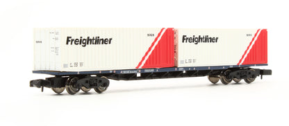 Pre-Owned 63ft Bogie Wagon With Two 30ft Containers 'Freightliner'