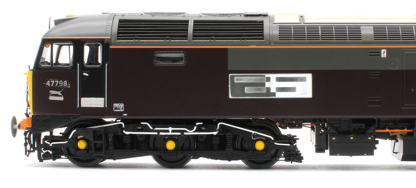 CM-47798-RW Highly Detailed Premium Weathered Class 47 RES Royal Livery 'Prince William' No.47798 Diesel Locomotive