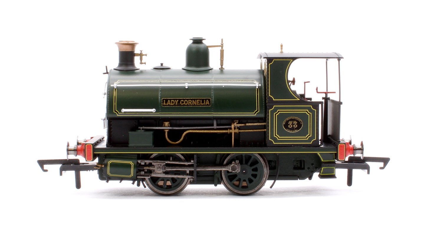 Peckett W4 Class 0-4-0ST 33 'Lady Cornelia' Dowlais Ironworks Green Steam Locomotive