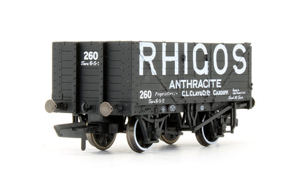 Pre-Owned OR76MW7025 7 Plank Mineral Wagon 'Rhigos' Anthracite Cardiff No.260