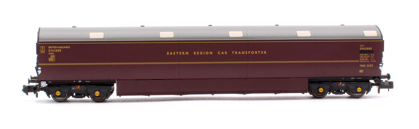 Newton Chambers Car Transporter Eastern Region BR Lined Maroon E96288/289/290E - Pack 1