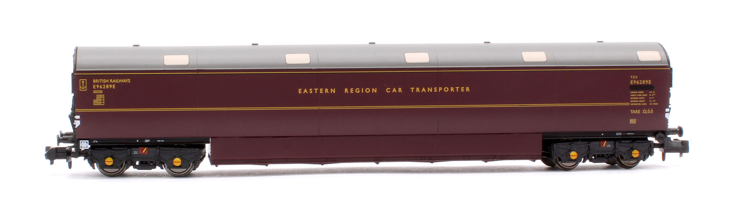 Newton Chambers Car Transporter Eastern Region BR Lined Maroon E96288/289/290E - Pack 1