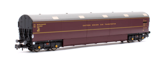 S2303-02A Newton Chambers Car Transporter Eastern Region BR Lined Maroon E96286E