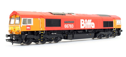 Pre-Owned H4-66-032 Class 66783 Biffa Red With GBRf Branding 'The Flying Dustman' Diesel Locomotive
